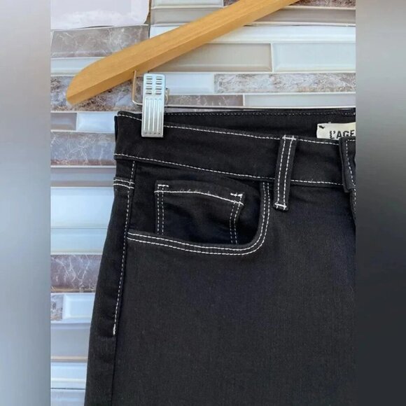 L'AGENCE Margot Skinny High Rise Noir Contrast 26 - Picture 5 of 15